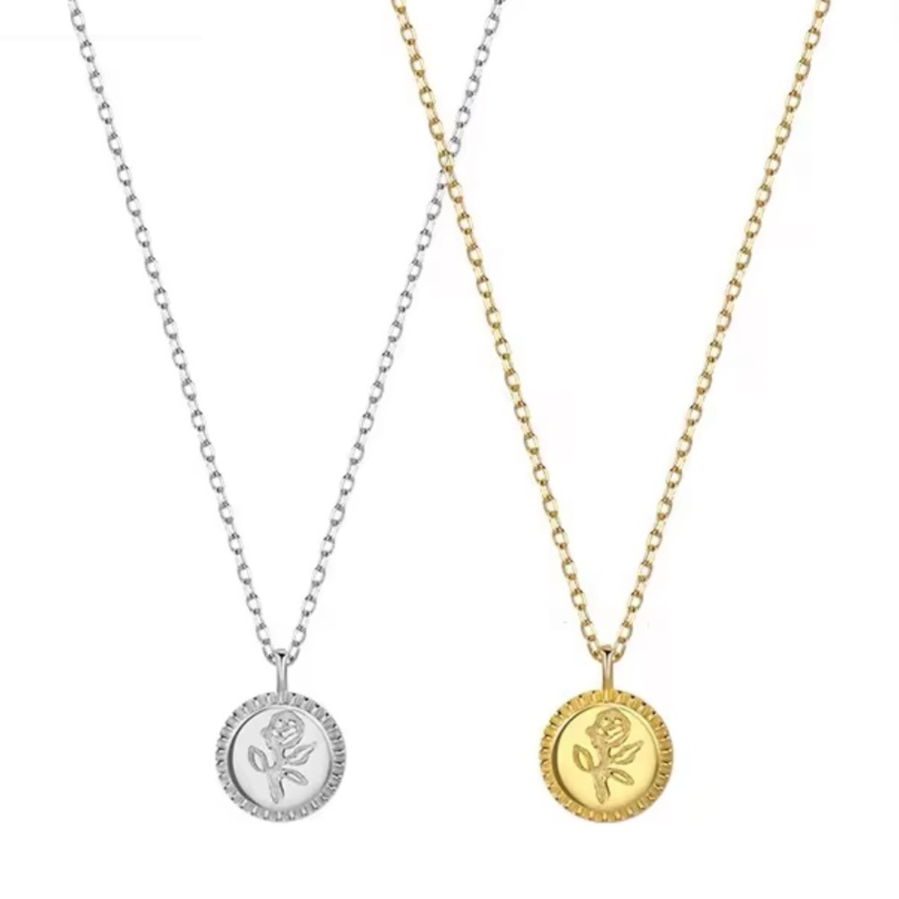 Kate Spade inspired Elegant Romantic Flower Pendant Necklace